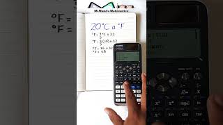 Convertir de grados centígrados a Fahrenheit  #matematicas #física #conversiones