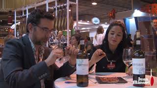 Maridaje Jamón Ibérico de bellota Juan Manuel con Montebaco verdejo