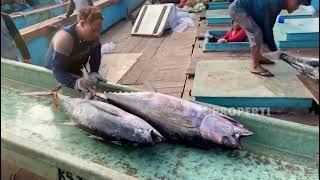 Ships carrying tuna and skipjack tuna arrive at Teluk Awang Port