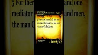 Holy Bible 1 Timothy 2:5 | One God, One Mediator #shorts