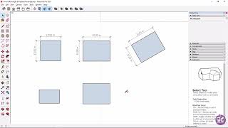 2-3 Rectangle tool (SketchUp Tutorials)