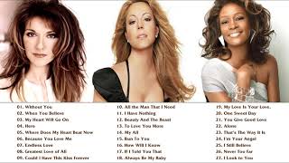 Mariah Carey Celine Dion Whitney Houston Greatest Hits playlist Best Songs of World Divas NO ADS
