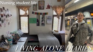 Living Alone Diaries|| Nursing student life ||University Exam preparation || Tibetan YouTuber