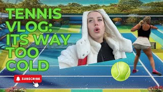 TENNIS VLOG: Freezing Courts, Big Swings, and My Untold Story 🎾❄️ Come Play & Talk With Me!