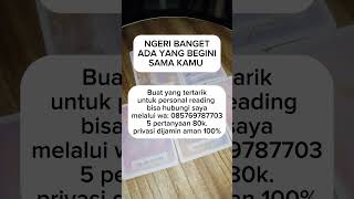 Ngeri banget ada yang begini smaa kamu #tarot