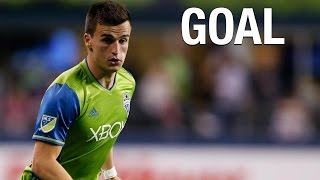 GOAL: Aaron Kovar sets himself up with a beautiful flick to fire in his first career goal