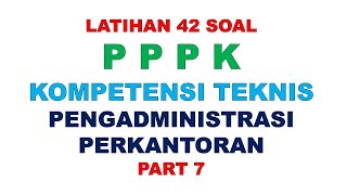 LATIHAN SOAL PPPK PENGADMINISTRASI PERKANTORAN PART 7