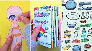 [ paper diy ] Cute Toca Boca \u0026 Gacha Compilation ASMR 귀여운 종이 놀이 모음 No Music