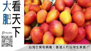 台灣芒果有病毒！香港人冇台灣生果食？｜大肥看天下｜2022年07月07日