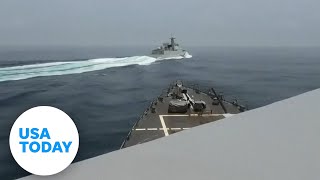 Chinese warship cuts across path of American destroyer | USA TODAY