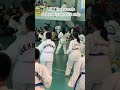 ukt taekwondo dari sabuk biru ke biru strip