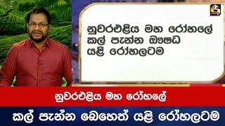 නුවරඑළිය මහ රෝහලේ කල් පැන්න බෙහෙත් යළි රෝහලටම