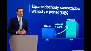 Mateusz Morawiecki - konferencja prasowa po spotkaniu z prezydentami miast