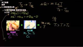 高三上物理1-2熱容量與比熱(4):熱平衡問題