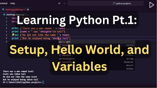 #1 Learning Python: Setup, Hello World, and Variables