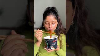 Trying Knorr’s Korean Meal Pot 🍜🥵 #ashortaday #shortsvideo #jajangmyeong