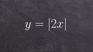 How to describe and graph a dialation of an absolute value equation