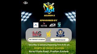 MS CRICKET ACADEMY VS THE ROYALS CRICKET ACADEMY B || JUPITER PREMIER LEAGUE SEASON 5