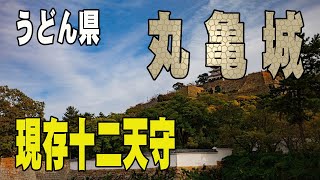 現存十二天守 石垣の名城  4k DE 丸亀城