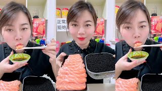 ASMR TOBIKO EGGS | FLYING FISH ROE | EXTREME EATING SOUNDS