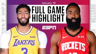Los Angeles Lakers vs. Houston Rockets [FULL GAME HIGHLIGHTS] | NBA on ESPN