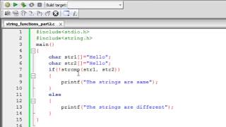 C Programming Tutorial - 63: Predefined String Functions (Part-2)