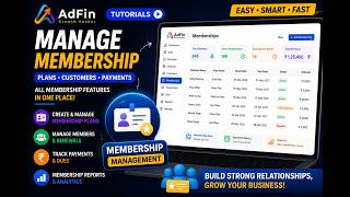 Manage Membership Plans Fast with AdFin 🚀#billingsoftware