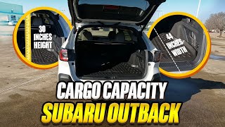 2023 Subaru Outback - True Cargo Capacity Given In Inches