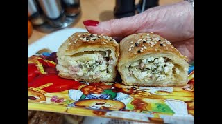 Bakina kuhinja- prelivena pita sa šunkom i sirom vrhunski recept