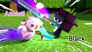 Axolotl vs Sprunki black  !!! \u0026 MINECRAFT best funny anime compilation!🤣