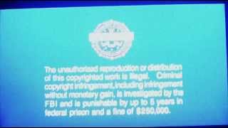 Warner Home Video logo (widescreen, with FBI warning 1)