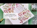 ❤️Painting with Embossing Powders or Heat Embossing Through Die Cuts  CARD MAKING TECHNIQUE