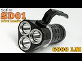 SOFIRN SD01 6000 LUMENS DIVE LIGHT - 100 METERS DEPTH CAPABLE