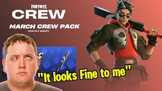 Fortnite Community Angry about the March Crew Pack Skin (Bones)