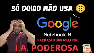 NoteBookLM - Domine qualquer Matéria com essa I.A. poderosa. Resuma PDFs e Vídeos.