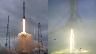 SpaceX Transporter-4 launch and Falcon 9 first stage landing