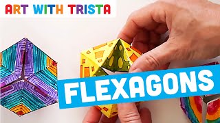 How to Make a Flexagon Tutorial - Art With Trista