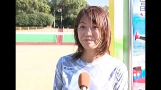 女子マラソン金メダリスト高橋尚子さんのランニング教室「夢を持って頑張って」静岡・富士市