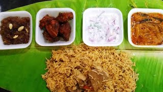 விருந்து சாப்பாடு யாருக்கலாம் பிடிக்கும் 😋 #chickenbiryani #brinjalcurry #kfcchicken #newyearfood ✨🎊