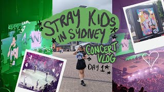 STRAY KIDS IN SYDNEY DAY 1 | maniac tour 2023 concert vlog