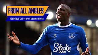 FROM ALL ANGLES: DOUCOURÉ V BOURNEMOUTH! | Every camera angle as stunning strike sends Goodison wild