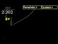 divide 202 by 2 remainder . division with 1 digit divisors . how to do