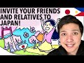 HOW TO INVITE A FRIEND FROM PHILIPPINES TO JAPAN? APPLY JAPAN VISA FOR VISITING FRIENDS / RELATIVES