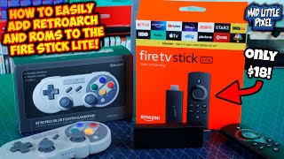 Make The Amazon FIRE STICK LITE A Retro Gaming Machine EASILY! How To Add RetroArch & Roms!