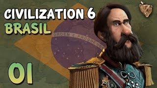 Civilization 6 Brasil #01 Um país tropical - Vamos Jogar Civ 6 Gameplay Português PTBR