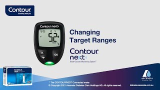 Changing Target Ranges | CONTOUR NEXT | mmol/L | Australia (en_AU)