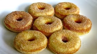 HOW TO MAKE MINI CINNAMON DONUTS