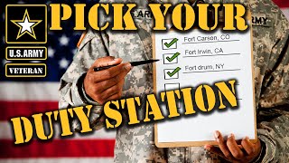 How to pick where you get stationed in the Army