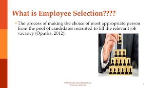 Employee Selection Part 01