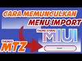 Cara Memunculkan Menu Import 🔥 Dan  Install Tema Mtz di MIUI 12,5 / 13